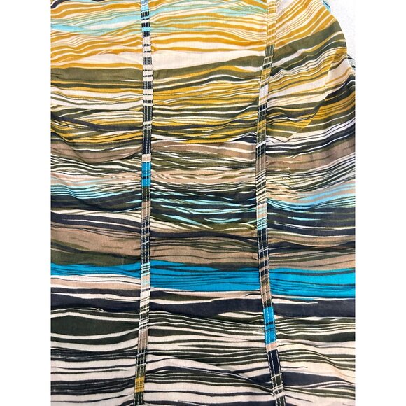 Calvin Klein Sleeveless Multicolor Striped Dress Size 10 - Picture 5 of 5